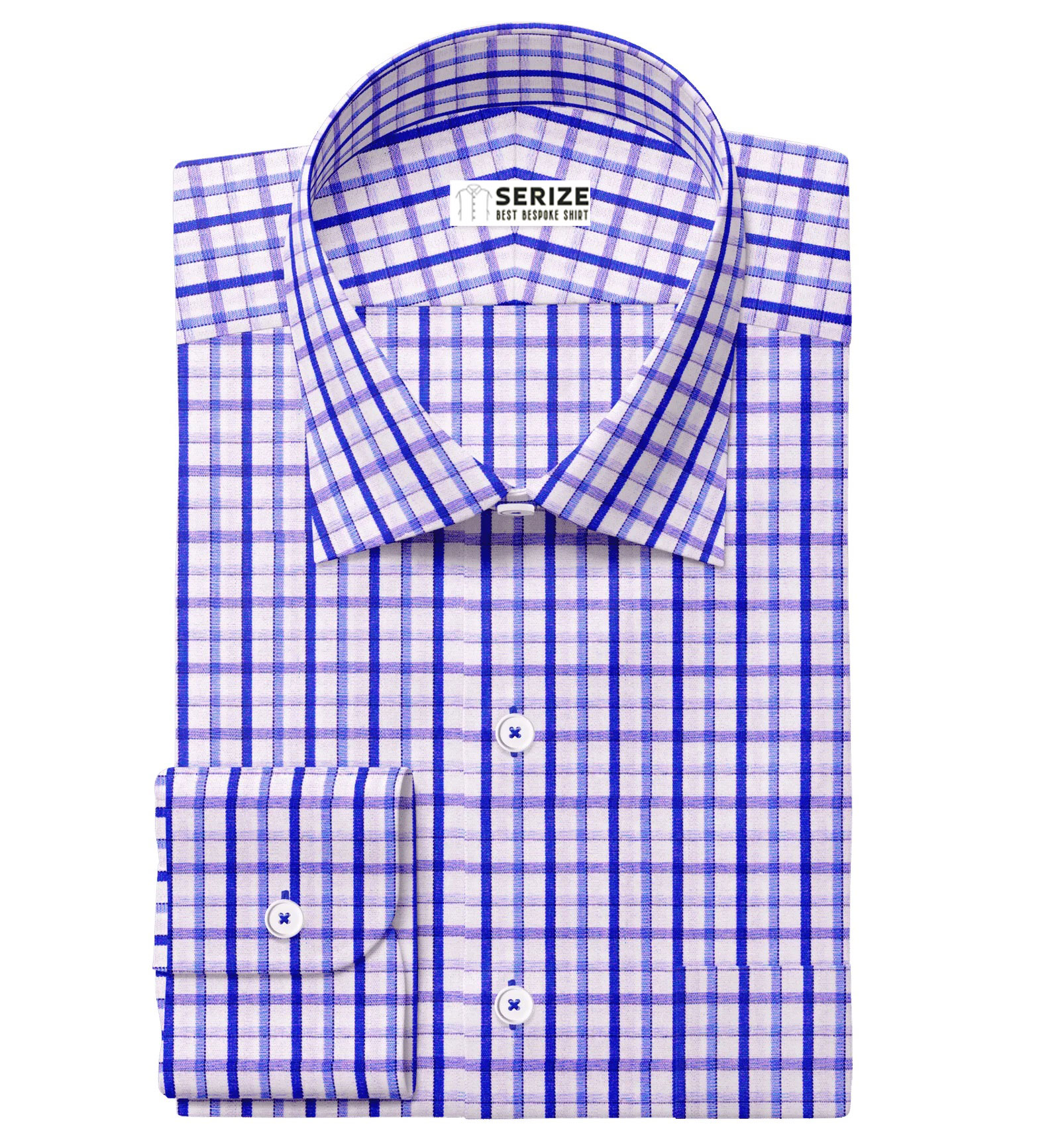 Blue-White Small Check