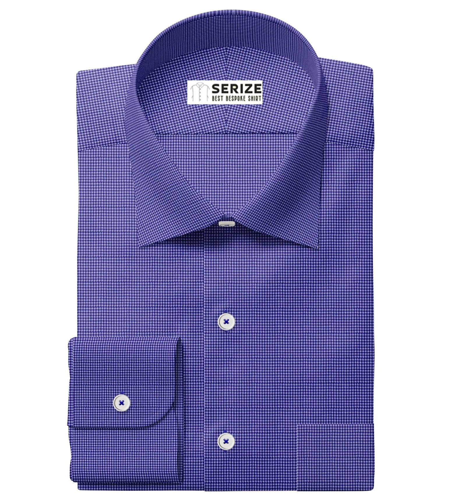 Medium Blue Hounds tooth