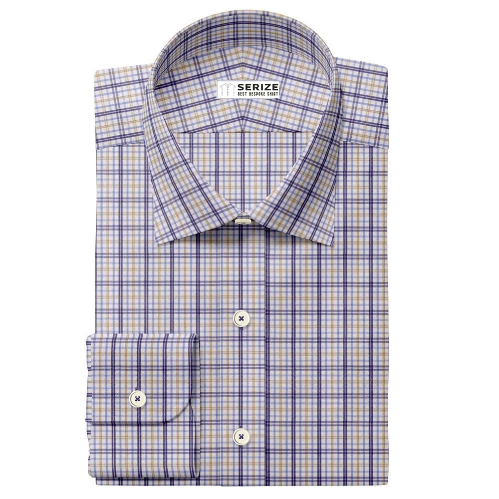 Blue-Yellow-White Check
